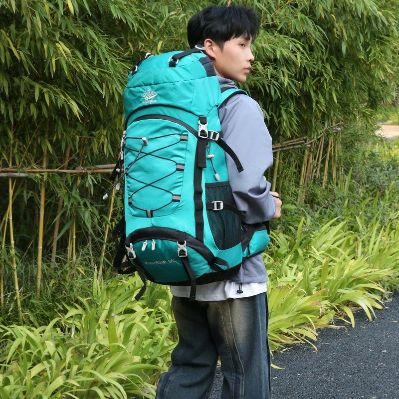 60L Travel Hiking Camping Backpack with Rain Cover, Backpack Water Resistant,Cli6