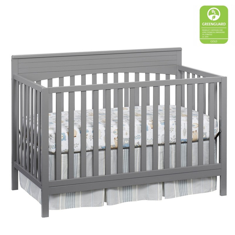 Harper 4-in-1 Convertible Crib Dove Gray GREENGUARD Gold Wooden1