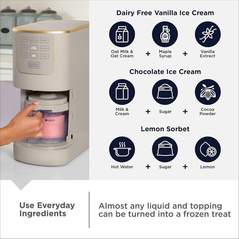 Perfect Pint Ice Cream Maker – Homemade Frozen Dessert Machine for Gelato,7
