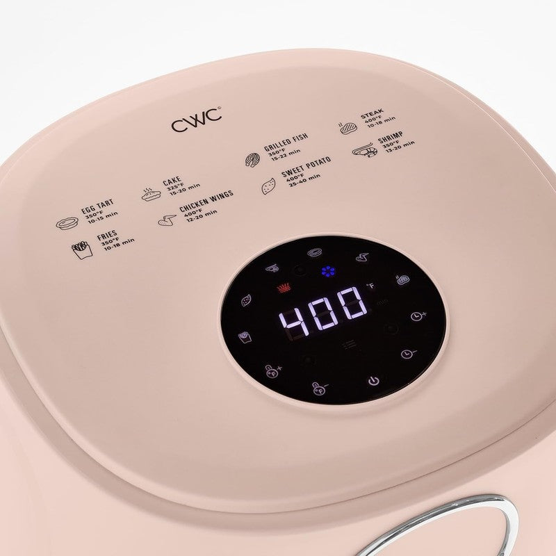 Air Fryer, 4Qt Glass Air Fryer, Stylish Kitchen Appliance, Blush3