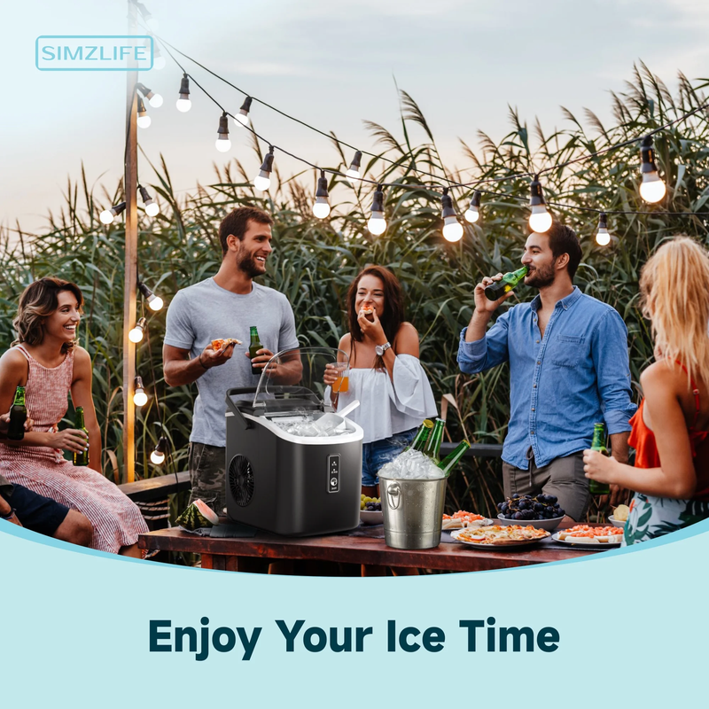 Portable Countertop Ice Maker 26Lbs/24H Self Cleaning w/ Basket & Scoop4