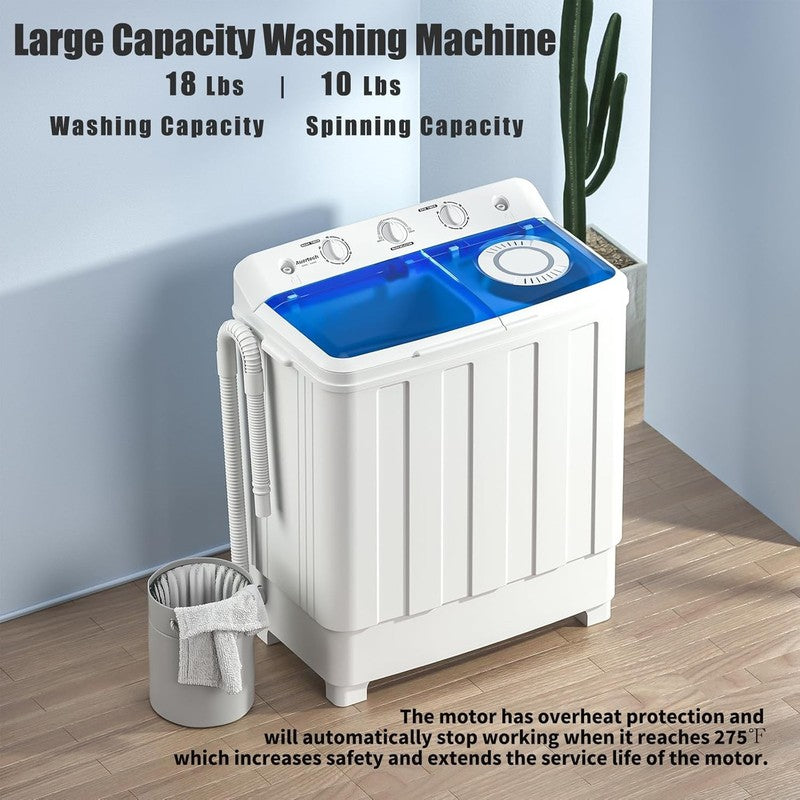 Compact 28Lbs Twin Tub Portable Washing Machine for Dorms & Apartments4