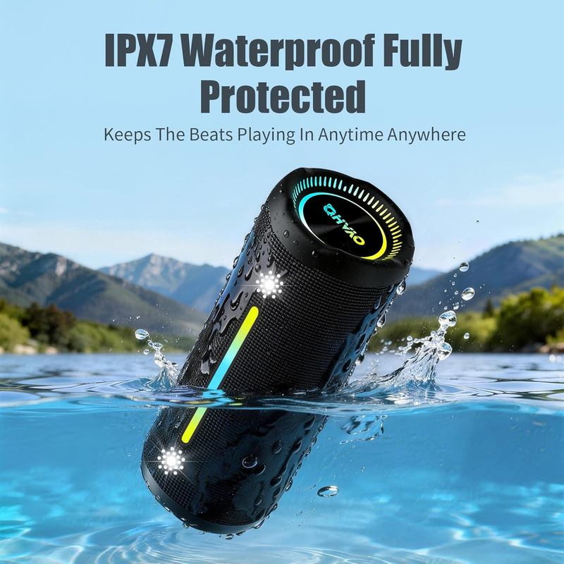 Bluetooth Speaker 25W Loud Stereo Super Bass IPX7 Waterproof Portable Outdoor1