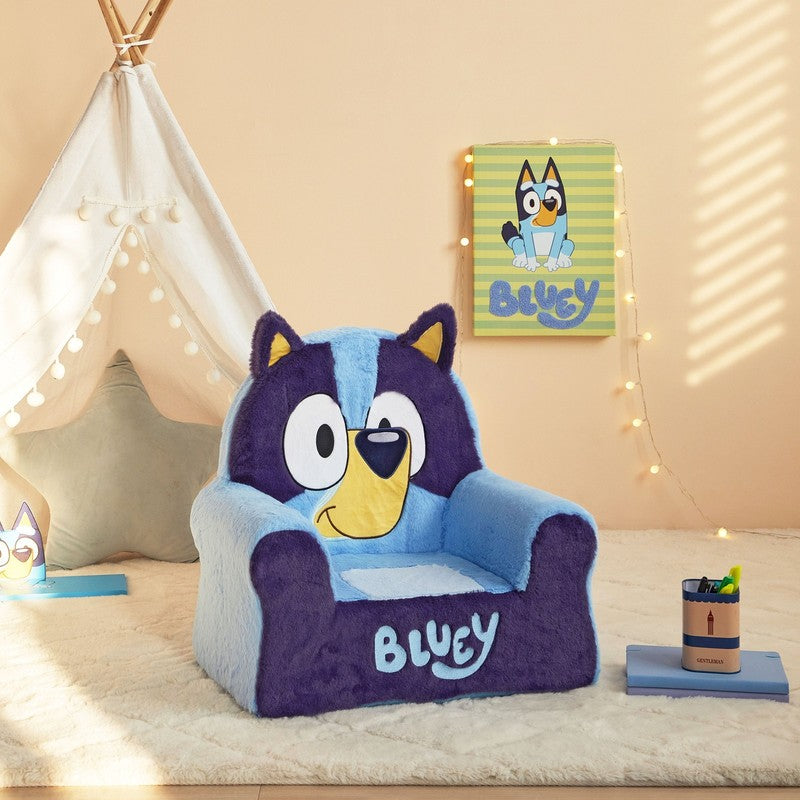 Vacuum Sealed Figural Foam Chair for Toddlers Blue6