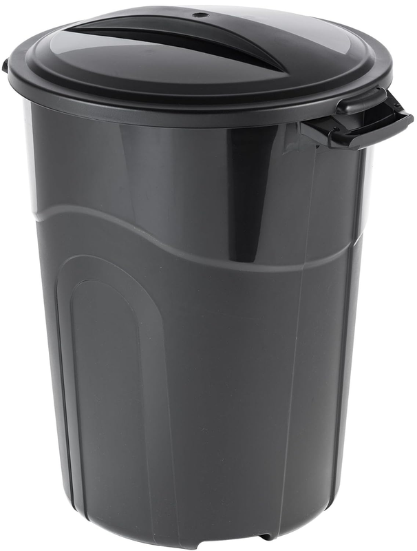 32 Gal Heavy Duty Plastic Trash Can w/ Lid & Handles for Indoor Outdoor Use9