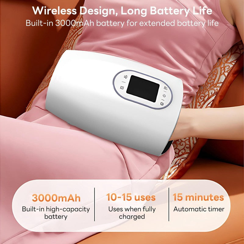 Cordless Hand Massager with Heat, Full-Hand Air Compression & Multiple Massage N5