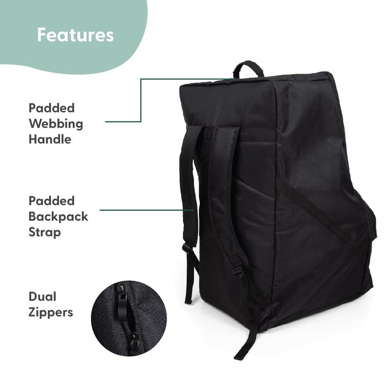 Car Seat Travel Bag for Airplane Padded Gate Check Cover Fits Most2