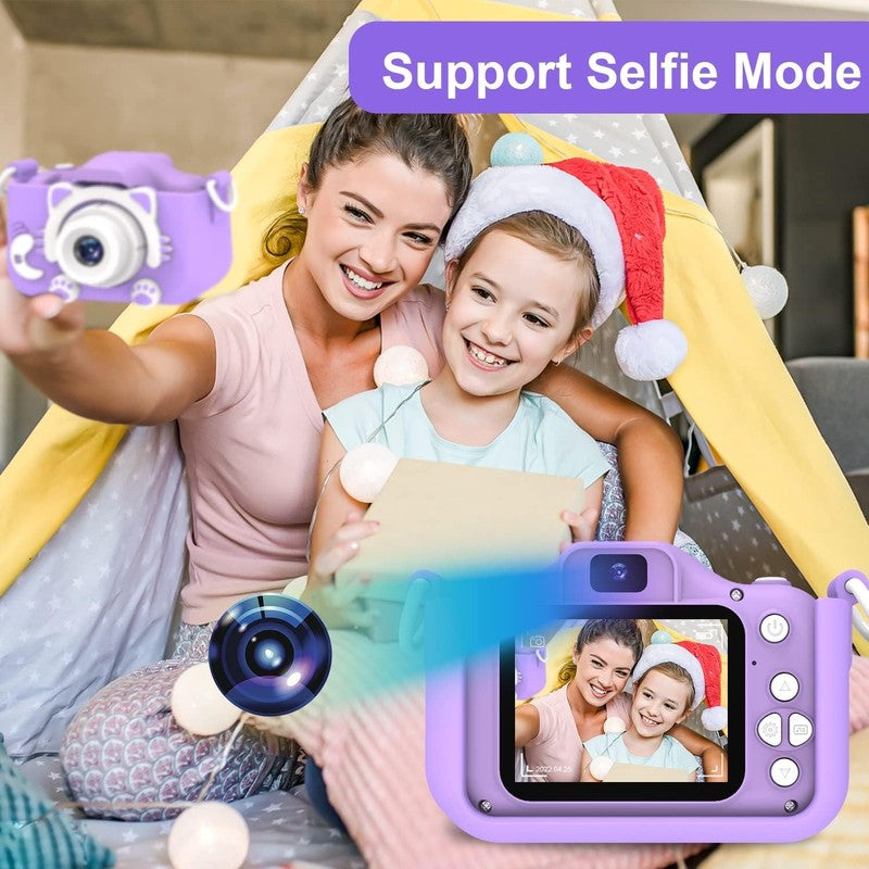 Kids Selfie Digital Camera Toy w/ 32GB SD Card HD Video Ages 3 92