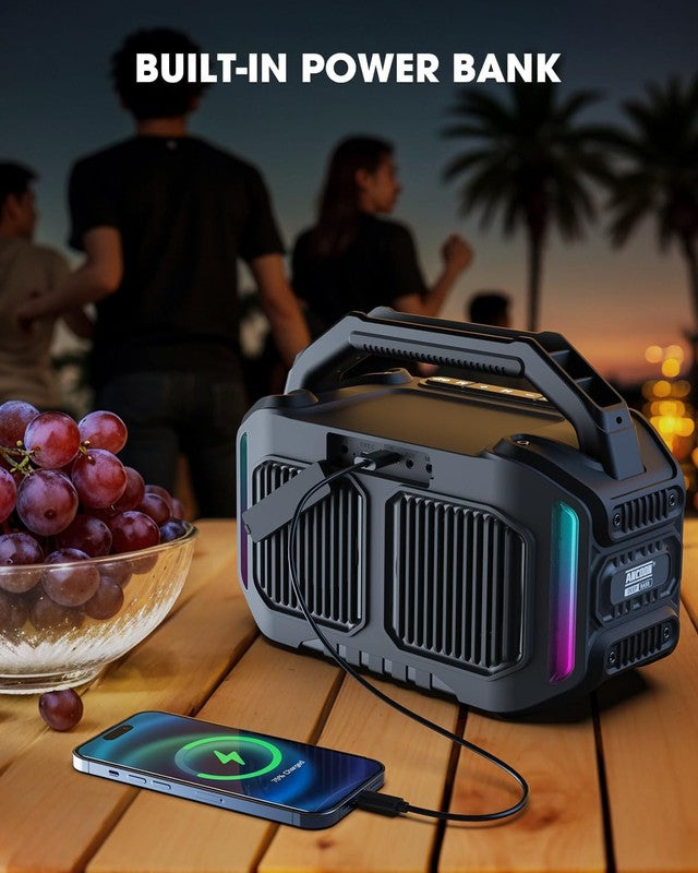 80W Bluetooth Speaker, Loud Bass, IPX6 Waterproof, 20H Playtime, TWS, Black6