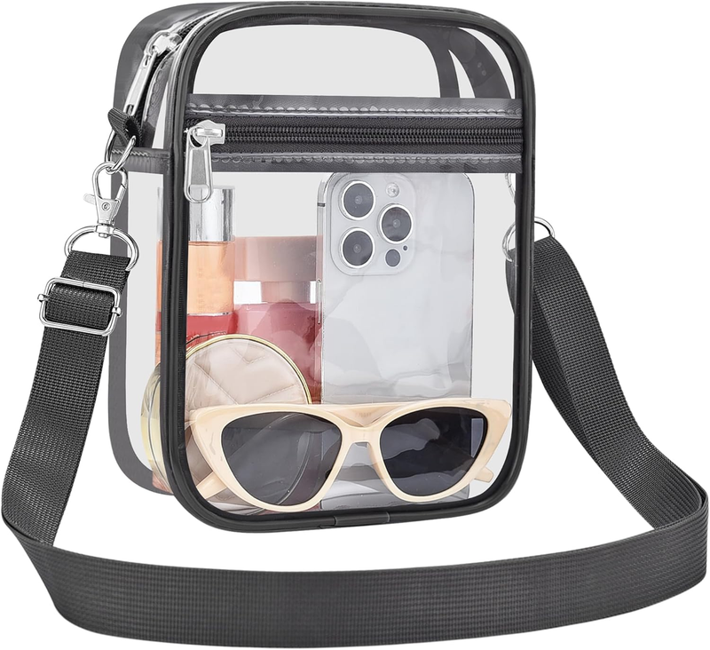 Clear Stadium Approved Crossbody Bag Transparent Messenger Purse0