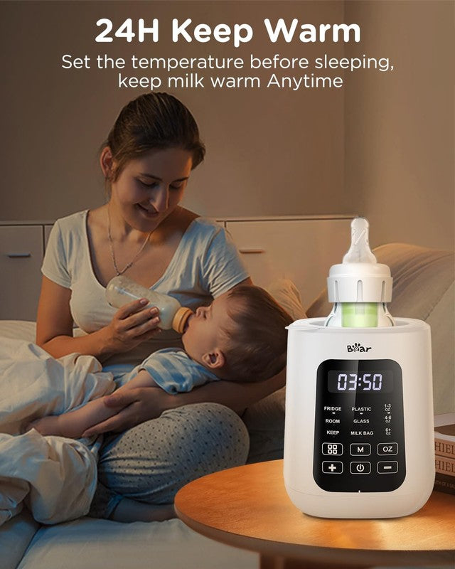 Bear Baby Bottle Warmer Fast Milk & Formula Heater w/ Time Temp Control3