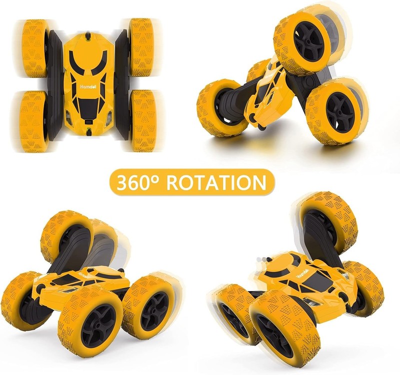 Remote Control Stunt Car for Kids, 360° Rotating Double-Sided RC Toy Vehicle wit1