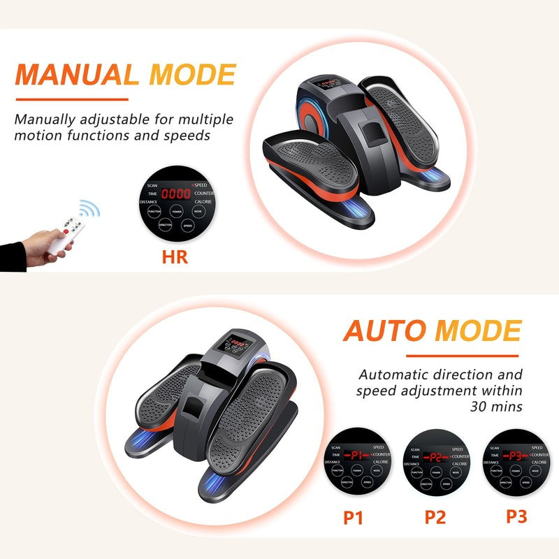 Under Desk Elliptical for Seniors - Remote Control, 12 Speed Exerciser1