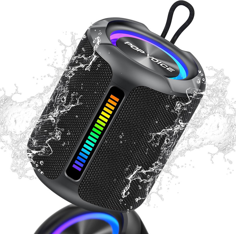40W Bluetooth Speaker, IPX7 Waterproof, Deep Bass, RGB Light, TWS, 24H Playtime0