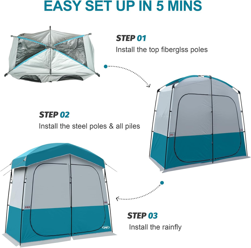 Camping Shower Tent Portable Privacy Dressing Room Toilet Outdoor Shelter4