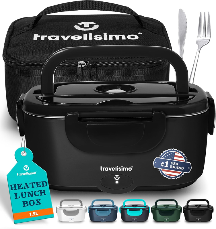 Heated Lunch Box 1.5L 100W Portable Electric Food Warmer for Work Travel9