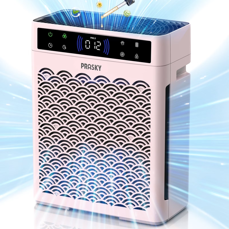 HEPA Air Purifier 2250 Sq Ft Home Pet Smoke Allergy Quiet Portable Pink8