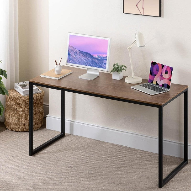 Jennifer 55" Desk   White Frame, Office Computer Workstation, Easy Assembly1