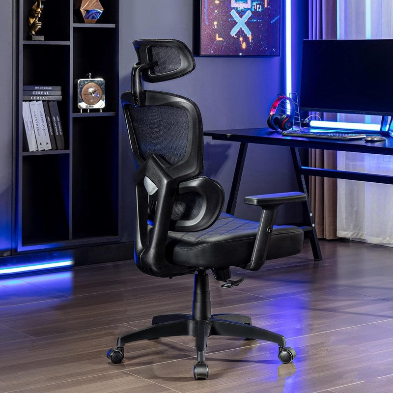 Ergonomic High Back Mesh Office Chair with Adjustable Headrest & Lumbar Support1