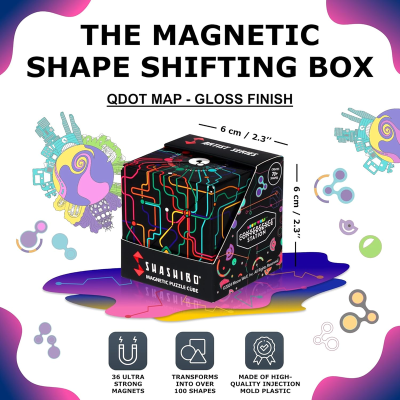 Sensory Fidget Cube Stress Relief Shape Shifting Toy 100+ Shapes Kids Adults1