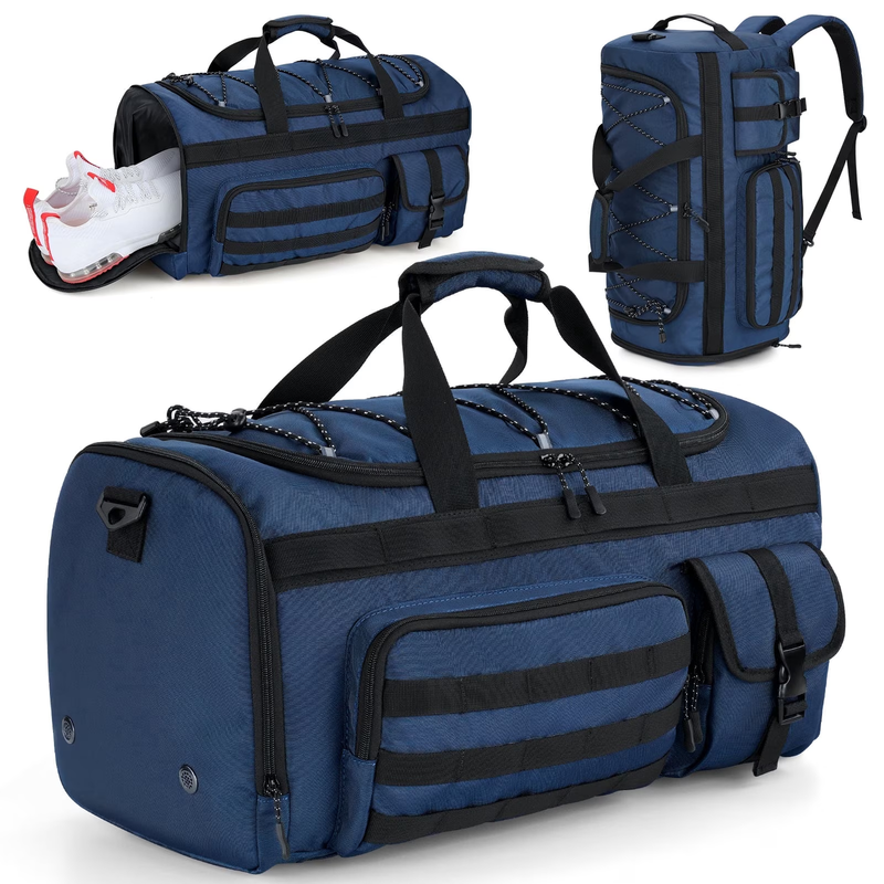 45L Weekender Gym Bag Backpack Travel Duffel Shoe Storage7