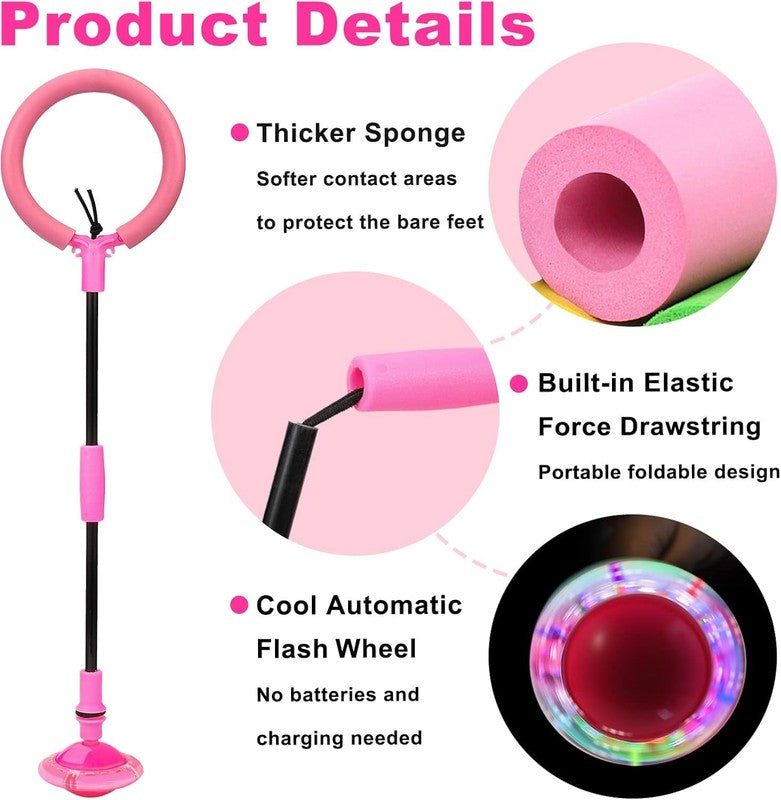 Colorful Skip Ball - Portable Swing Toy for Kids & Adults, Ages 5-103