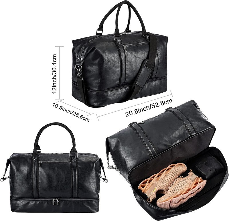 Weekender Overnight Bag Carry on Bag Travel Bag with Shoe Pouch1