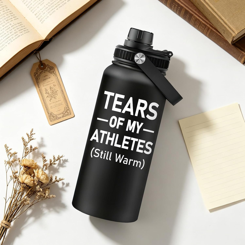 32oz Baseball Water Bottle Stainless Steel Vacuum Insulated Travel Tumbler3