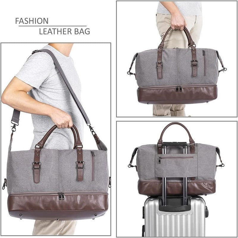 Weekender Overnight Bag Carry on Bag Travel Bag with Shoe Pouch7