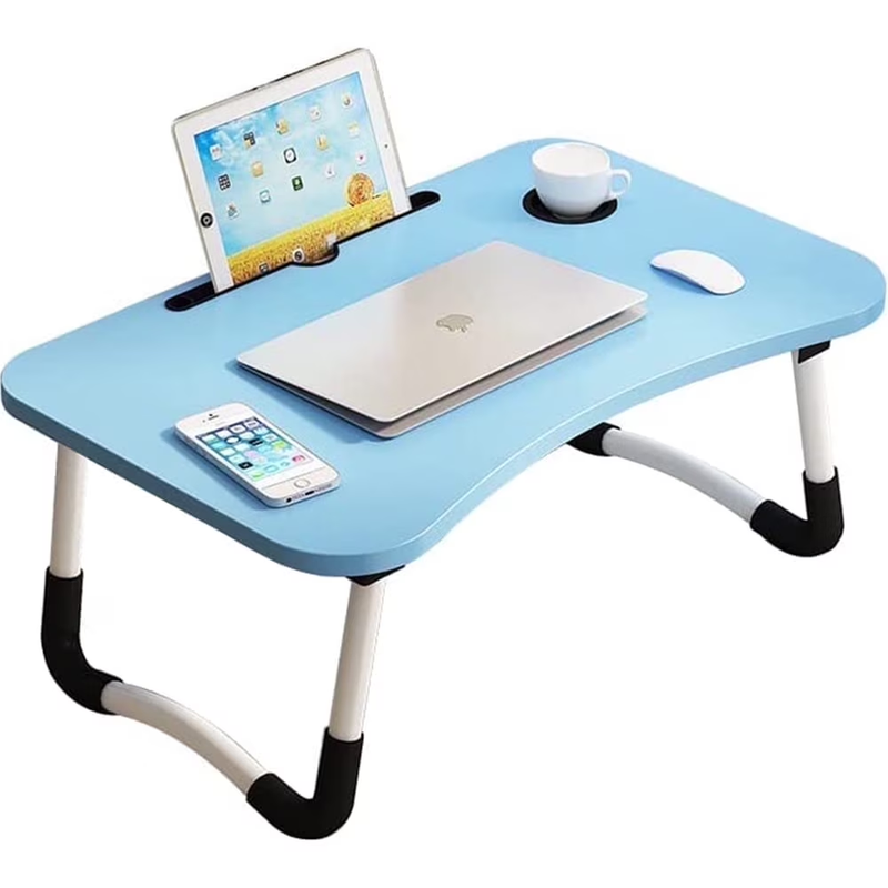 Laptop Desk Foldable Bed Tray Table Stand for Bed/Sofa Couch Floor Blue6