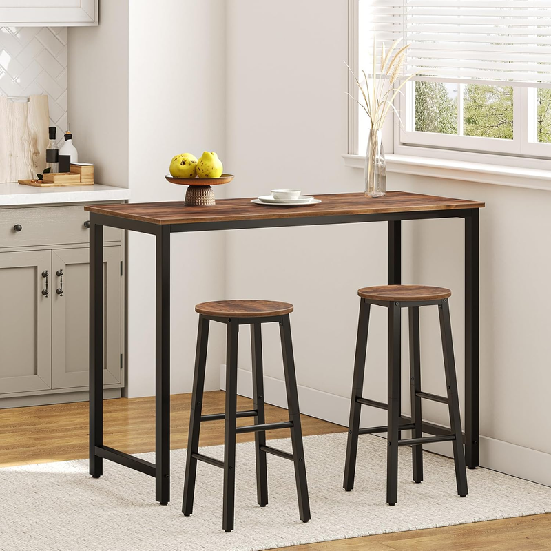 Bar Stools, Barstools Set of 2,Counter Height Barstools, 24.8" Bar Stools for Ki4