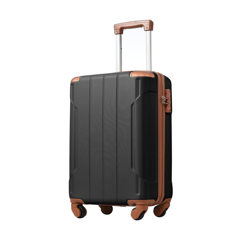 Carry on Luggage, Lightweight Durable ABS Suitcases with Double Wheels, Expandab10