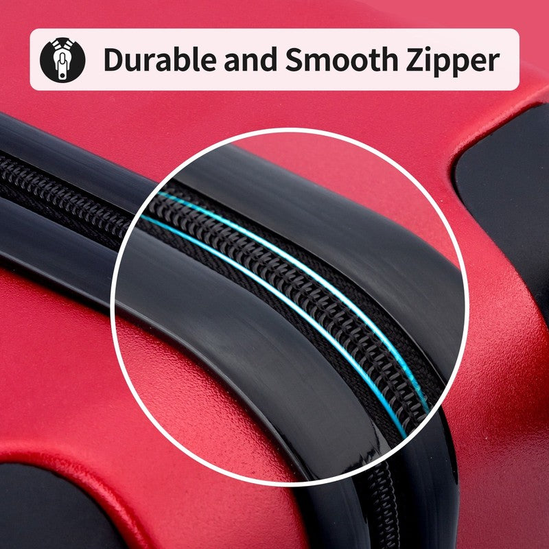3-Piece Luggage Set with 8 Packing Cubes, Hard Shell Suitcases with Spinner Whee4