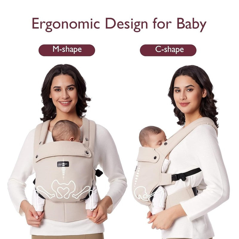 Ergonomic Baby Carrier - Lightweight, Cozy, Hands-Free with Lumbar Support2