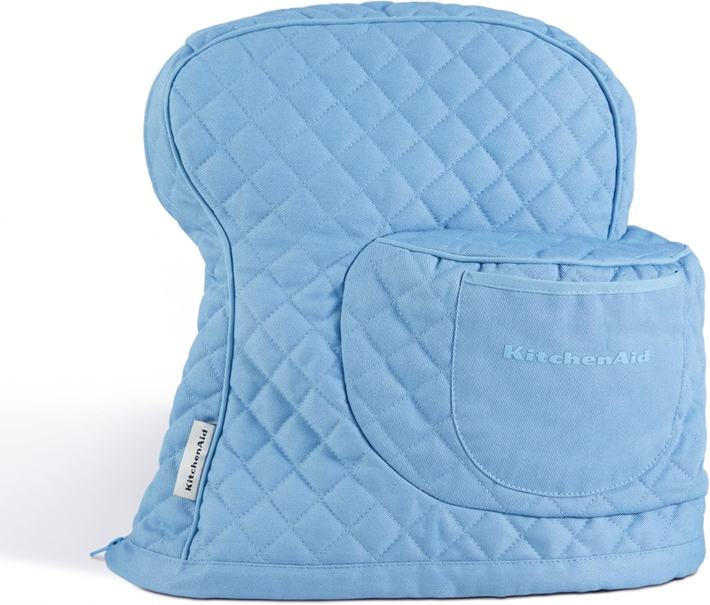 KitchenAid Tilt Head Stand Mixer Cover Quilted Cotton Storage Pocket Blue7