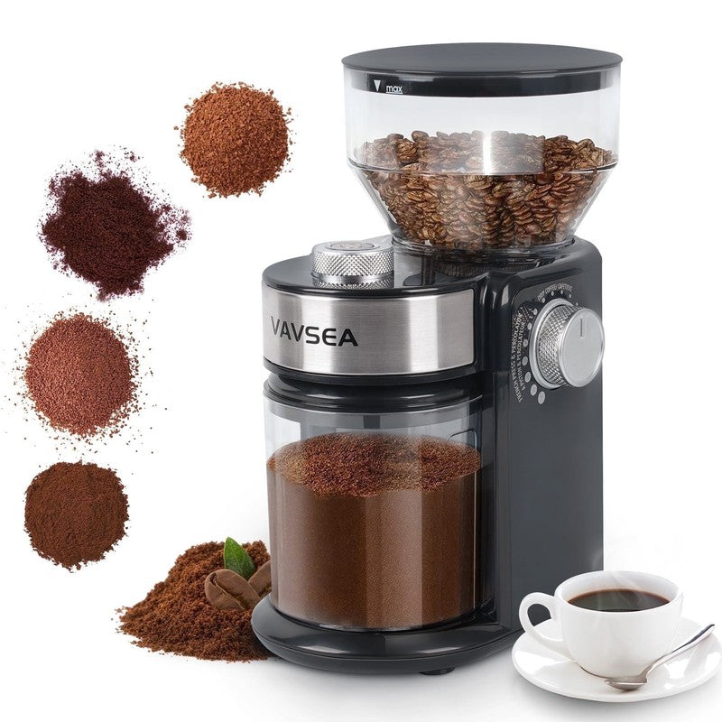 Burr Coffee Grinder Electric w/ 18 Grind Settings 3 18 Cup for All Brew Types8