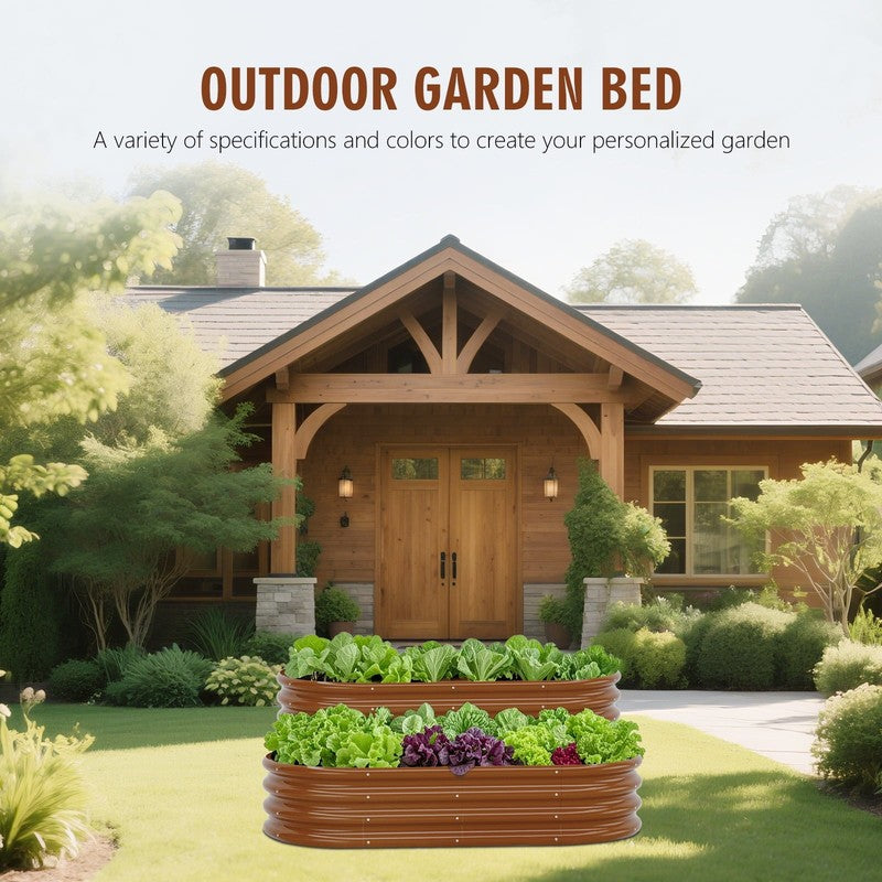 Galvanized Raised Garden Bed Kit, Galvanized Planter Raised Garden Boxes Outdoor1