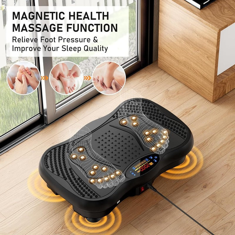 Vibration Plate Exercise Machine, 130 Levels Full Body Workout Vibrating Plate f4