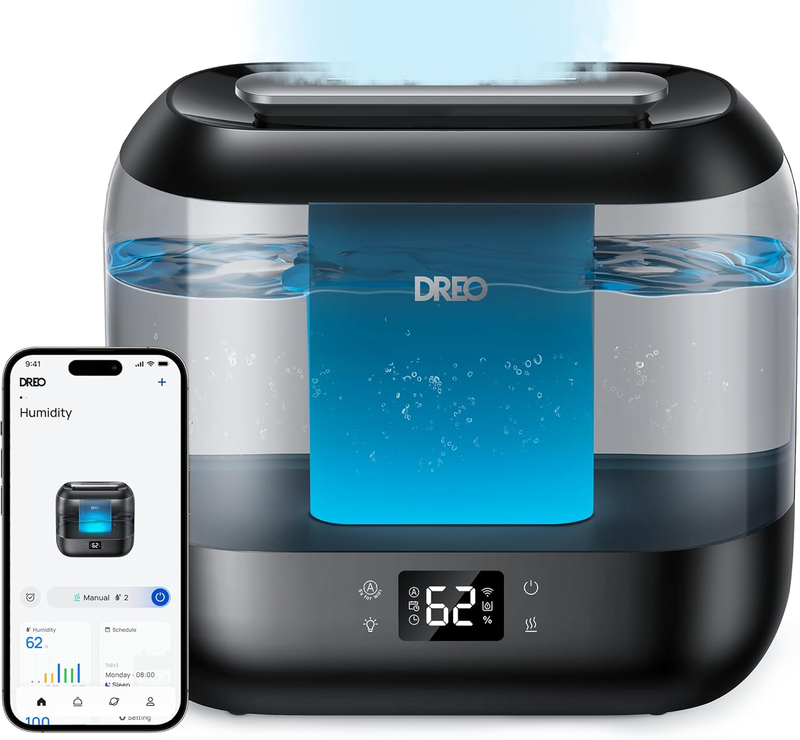 Smart Humidifier 4L Top Fill Cool Mist 36H App Voice Control Black9