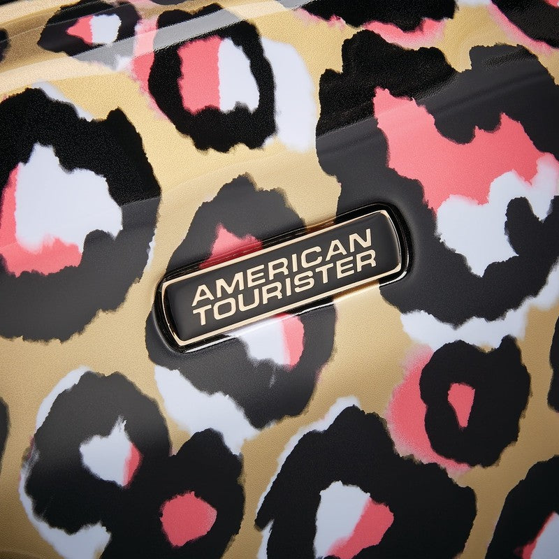 Arabella Hardside Carry on Luggage with Spinner Wheels   Leopard Gold8