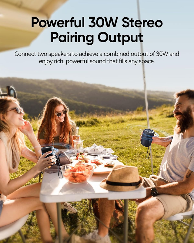 Portable Bluetooth Speaker IPX5 Waterproof BT 5.3 TWS Outdoor Travel7