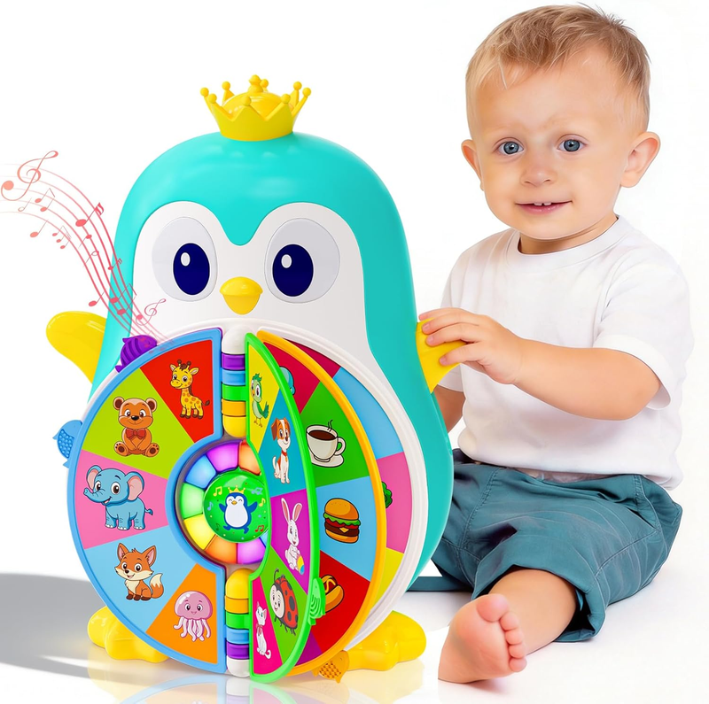 Musical Penguin Learning Toy with Lights and Sounds for Toddlers Ages 1-30
