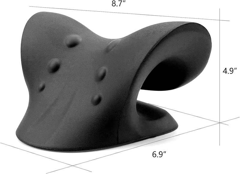 Neck Shoulder Relaxer Cervical Traction TMJ Pain Relief Black5