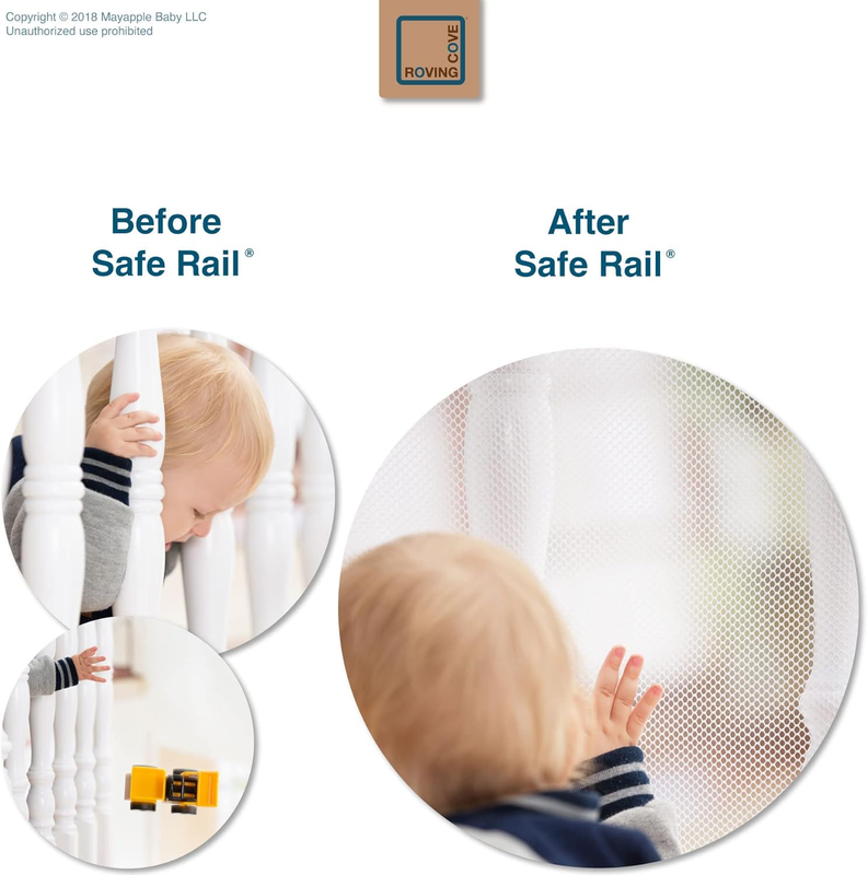Stair Banister Guard 10Ft X 3Ft, Railing Safety Net for Baby Proofing, Child Saf7