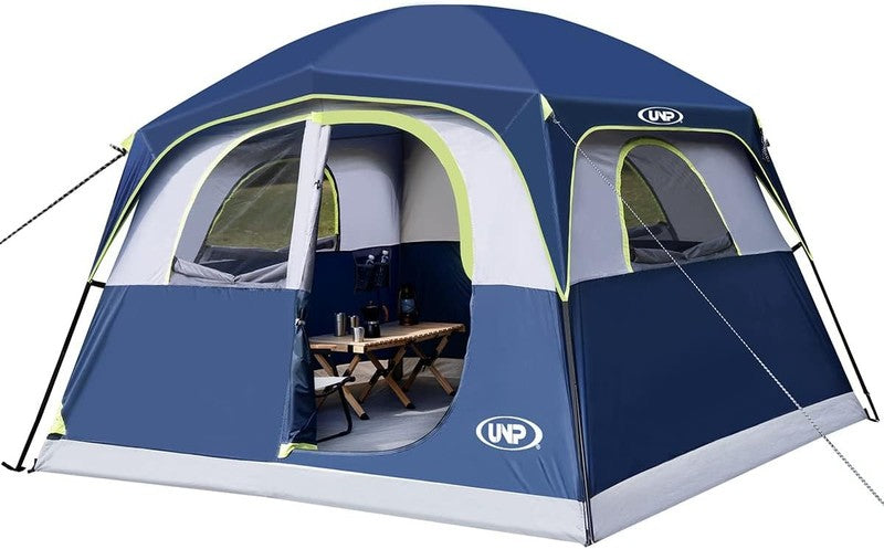Tents 6 Person Waterproof Windproof Easy Setup,Double Layer Family Camping Tent 7