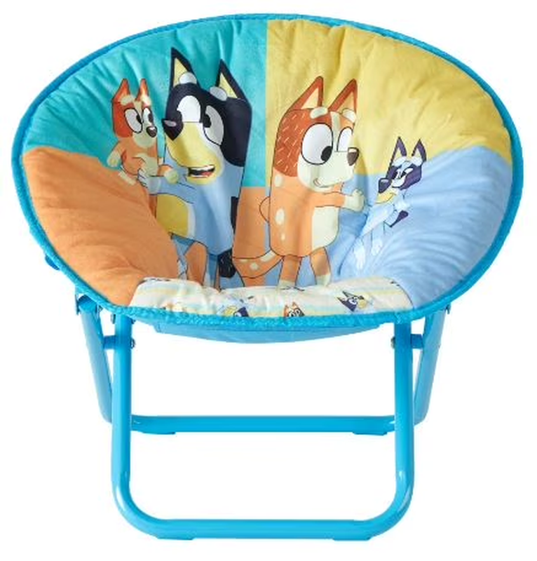 Round Foldable Saucer Chair, Blue9