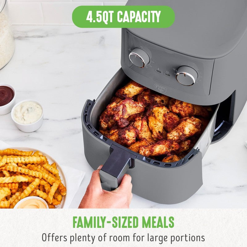 4.5 Quart Air Fryer Ceramic Nonstick, Graphite5