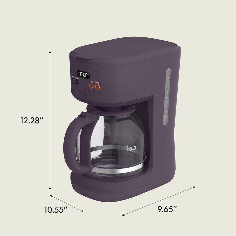 12 Cup Programmable Coffee Maker LCD Auto Shutoff 900W Plum7