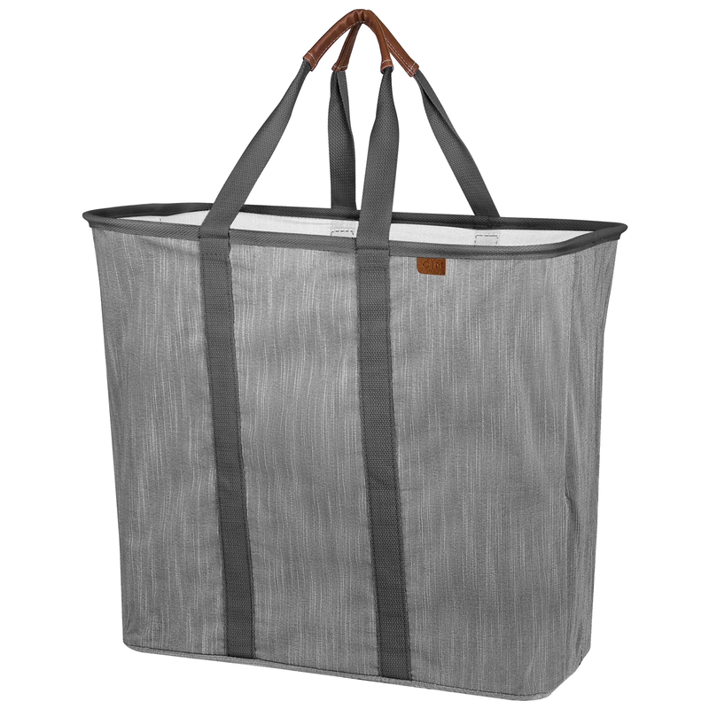 Collapsible Fabric Laundry Hamper LUXE, Gray7