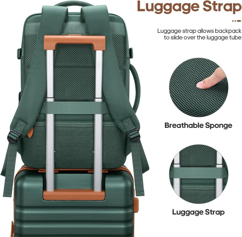 3 Piece Luggage Set 20" Carry On Spinner Hardside Suitcase w/ TSA Lock Green5